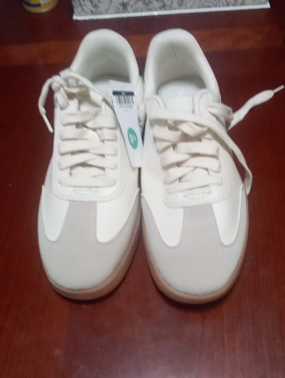 Goodfellow Men's White and Light Gray Low-Top Sneakers Sz 9 1/2 NWT $40 Finlay